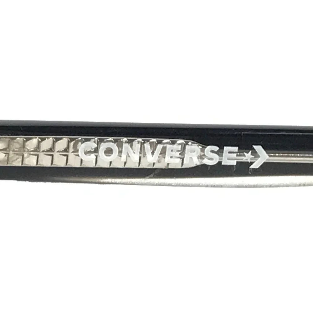 Converse Kids Eyeglasses Frames K305 BLACK/CRYSTAL Clear Black Round 47-19-135